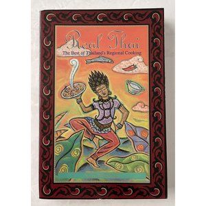 Real Thai Cookbook Nancie McDernott 1992 Vintage Inscription Inside First Page